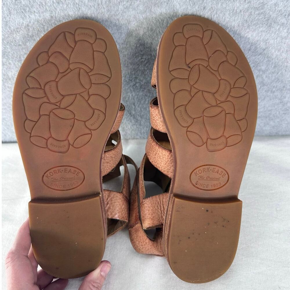 Kork Ease Woman’s sz 6 Leather Buckle Baltea Gladiator Sandals  Flat - Picture 7 of 8